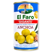 Aceituna Gigante Rellena de Anchoa el Faro Lata