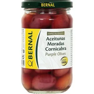 Aceituna Morada Cornicabra Tarro 180 Gr