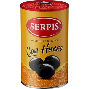 Aceitunas Cacereñas Negras con Hueso  Serpis 160 G