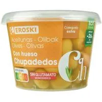Aceitunas Chupadedos Eroski, Tarrina 300 G