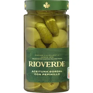 Aceitunas Gordal Rellenas de Pepinillo  Rioverde 180 G
