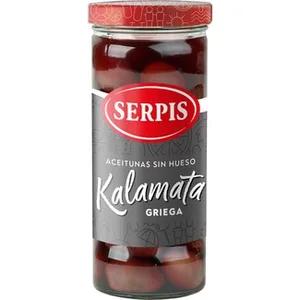 Aceitunas Kalamata sin Hueso  Serpis 170 G