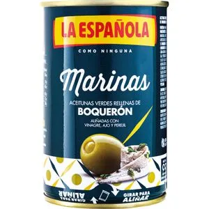Aceitunas Rellenas de Boquerón Lata 130 Gr