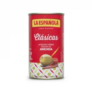 Aceitunas Verdes Rellenas de Anchoa la Española sin Gluten 150 G.