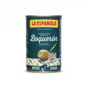 Aceitunas Verdes Rellenas de Boquerón Marinas la Española sin Gluten 130 G.