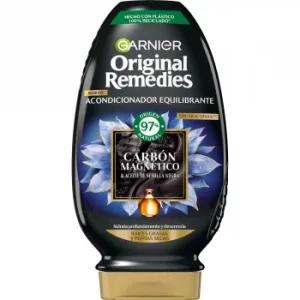 Acondicionador Equilibrante con Carbón Magnético y Semilla Negra Original Remedies Garnier 250 Ml.