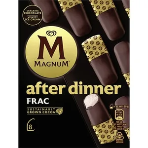 After Dinner Frac Bombón Helado de Nata con Chocolate sin Gluten 8 Unidades  Magnum 280 ML