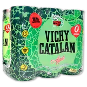 Agua con Gas Sabor Manzana Vichy Catalan Paq. de 6 Llaunes de 33 Cl