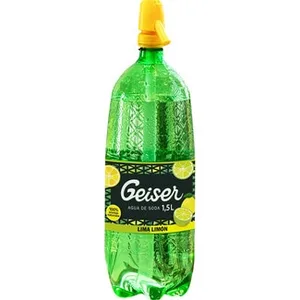 Agua de Soda Geiser Aromatizada Lima Limón con Dosificador Sifón Geiser 1.5 L