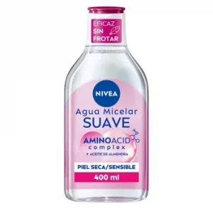 Agua Micelar Desmaquillador Todo en Uno para Piel Seca y Sensible Micellair Nivea 400 Ml.