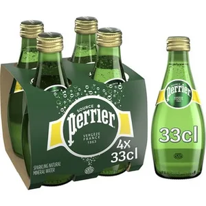 Agua Mineral con Gas Pack 4 (envase de Vidrio) Perrier 33 CL