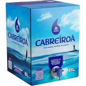 Agua Mineral Natural Bag In Box con Dispensador de Agua Cabreiroa 8 L