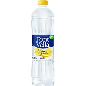 Agua Mineral Natural con Toque de Sabor Limón sin Azúcar  Font Vella 1.15 L