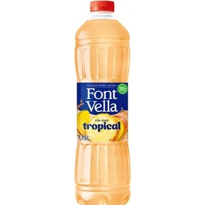 Agua Mineral Natural con Zumo Tropical  Font Vella 1.15 L