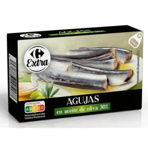 Agujas en Aceite de Oliva 30% Extra Carrefour 82 G