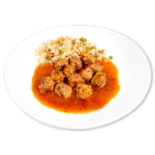 Albóndigas con Arroz