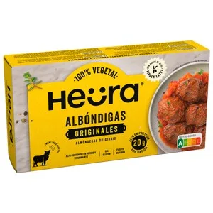 Heüra Albóndigas Vegetales Congeladas a Base de Proteína de Guisante 208 G.