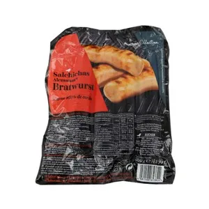 Alcampo Gourmet Salchichas Alemanas Cocidas de Cerdo, Tipo Bratwurst Alcampo Gourmet 4 X 90 G. 360 G