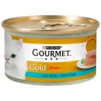 Alimento de Atún Gato Fondant Gourmet Gold, Lata 85 G