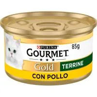 Alimento de Pollo de Granja para Gato Gourmet Gold, Lata 85 G