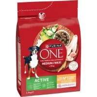 Alimento de Pollo para Perro Mediano/max ONE Active, Saco 2,5 Kg