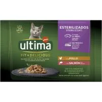 Alimento Húmedo de Pollo&salmón Gato Esteril Ultima, Bolsa 340 G