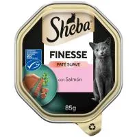 Alimento Húmedo de Salmón para Gato Sheba Finesse, Lata 85 G
