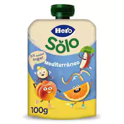 Alimento Infantil con Puré de Frutas Mediterráneo Hero Bolsa 100 G