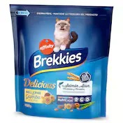Alimento para Gatos con Salmón y Atún Rellenas de Gamba Brekkies Delicious Bolsa 900 G