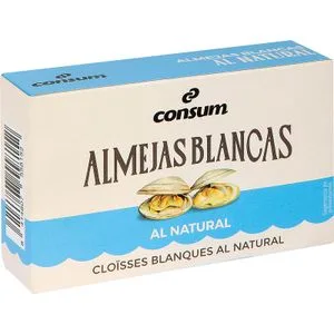Almejas Blancas al Natural 63 Gr