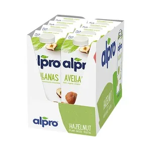 Alpro Bebida de Avellanas, 100% Vegetal y Baja en Grasas Saturadas  8 X 1 L. 8000 ML