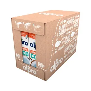 Alpro Bebida de Coco con Arroz, 100% Vegetal y sin Azúcares Añadidos  8 X 1 L. 8000 ML