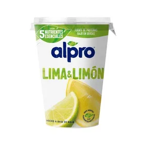Alpro Especialidad de Soja Fermentada con Sabor a Lima-limón 400 G.