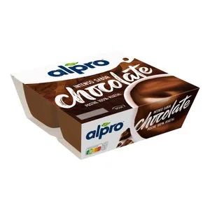 Alpro Postre a Base de Soja, con Intenso Sabor a Chocolate 4 X 125 G. 500 G