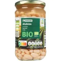 Alubia Blanca Cocida Eroski Bio, Frasco 400 G