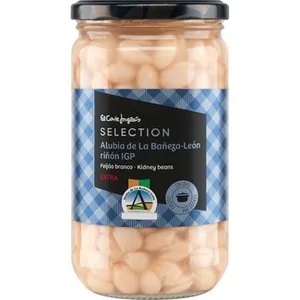 Alubia Blanca IGP de la Bañeza-león Riñón Extra Cocida al Natural el Corte Ingles Selection