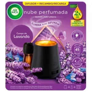 Ambientador Difusor Aroma Lavanda Relajante Essential Mist Aparato y Recambio Air Wick 1 Ud.