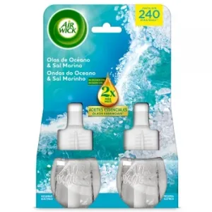 Ambientador Eléctrico Fragancia Oasis Turquesa Recambio Air Wick 2 Ud.