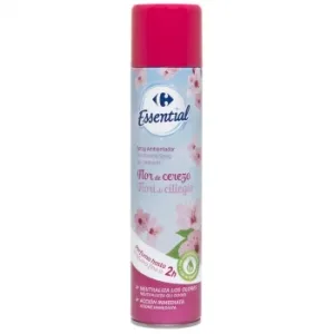 Ambientador Spray Flor de Cerezo Essential Carrefour 300 Ml.