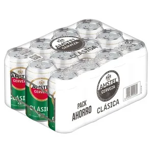 Amstel Clásica Cervezas Pack de 12 Latas de 33 Cl. 3960 ML