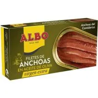 Anchoa en Aceite de Oliva Virgen Albo, Lata 48 G