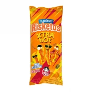 Aperitivo de Maíz Sabor Queso Picante Xtra Hot Risi sin Gluten 120 G.