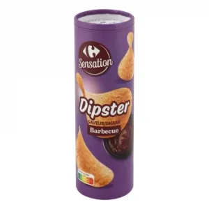 Aperitivo de Patata Sabor Barbacoa Dipster Sensation Carrefour 175 G.