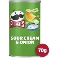 Aperitivo Sour Cream Pringles, Tubo 70 G