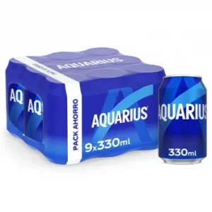 Aquarius Bebida Isotónica Sabor Limón Pack de 9 Latas de 33 Cl.