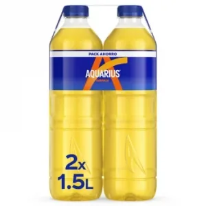 Aquarius Bebida Isotónica Sabor Naranja Pack 2 Botellas 1,5 L.