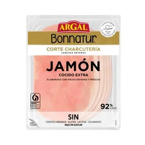 Argal Bonnatur Jamón Cocido Exta, Cortado en Lonchas 140 G. 130 G
