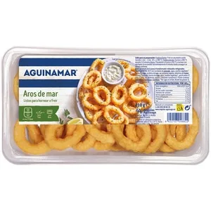 Aros de Mar Listos para Hornear o Freír  Aguinamar 210 G