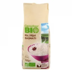 Arroz Basmati Ecológico Carrefour Bio 500 G.