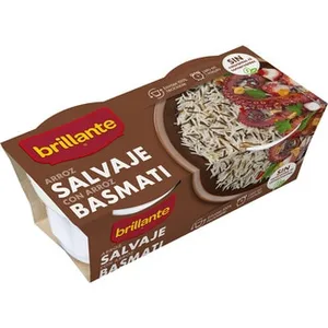 Arroz Basmati Salvaje Cocido para Guarnición Pack 2  Brillante 125 G